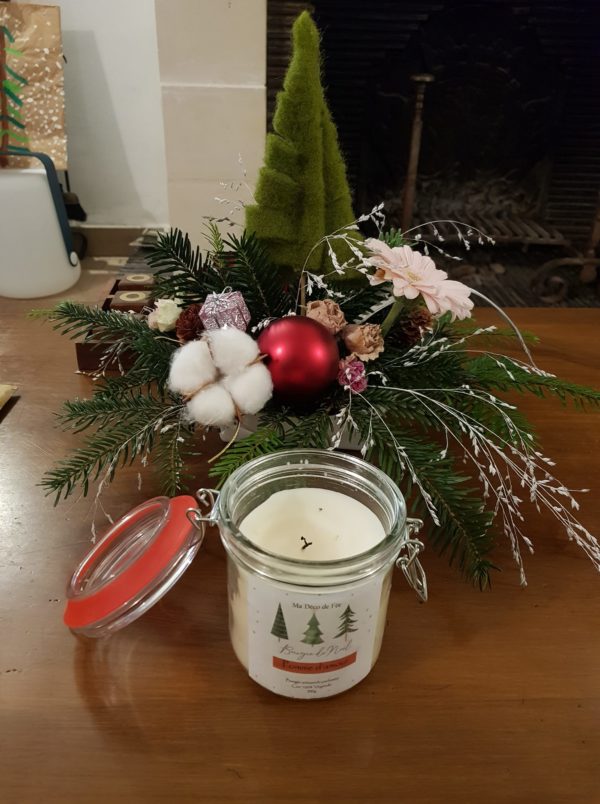 Bougies parfumée artisanale Noël