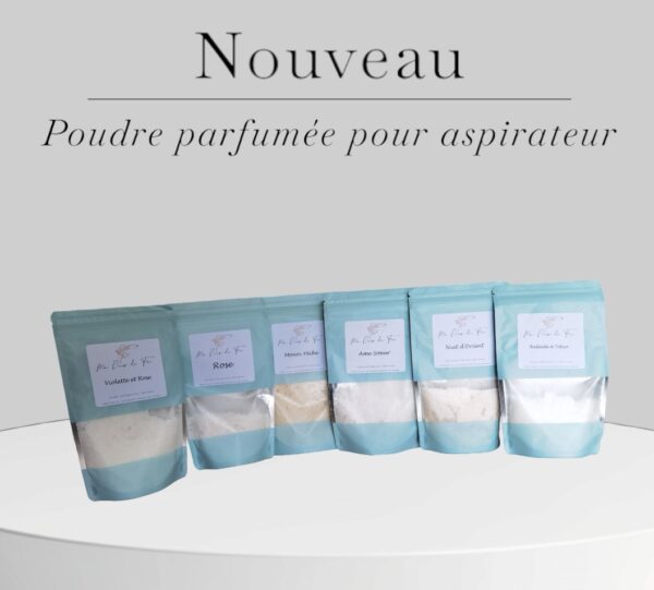 poudre parfumée pour aspirateur