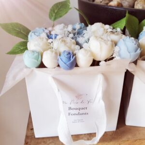 Bouquet fondant parfumé bleu