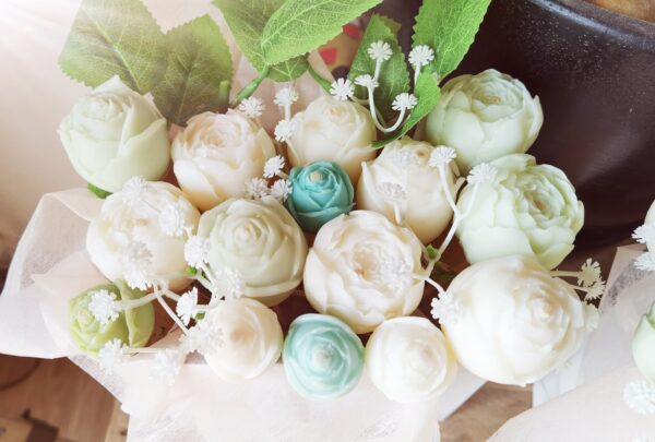 Bouquet fondant vert