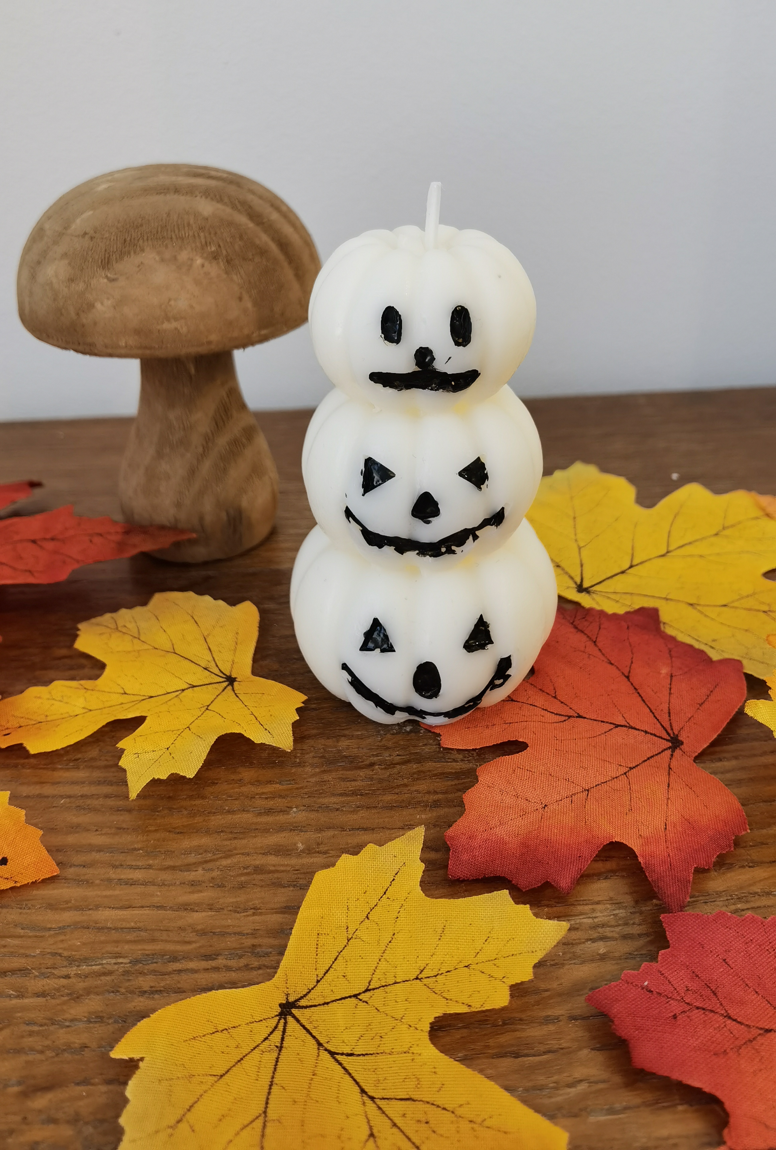Bougie Halloween Citrouilles