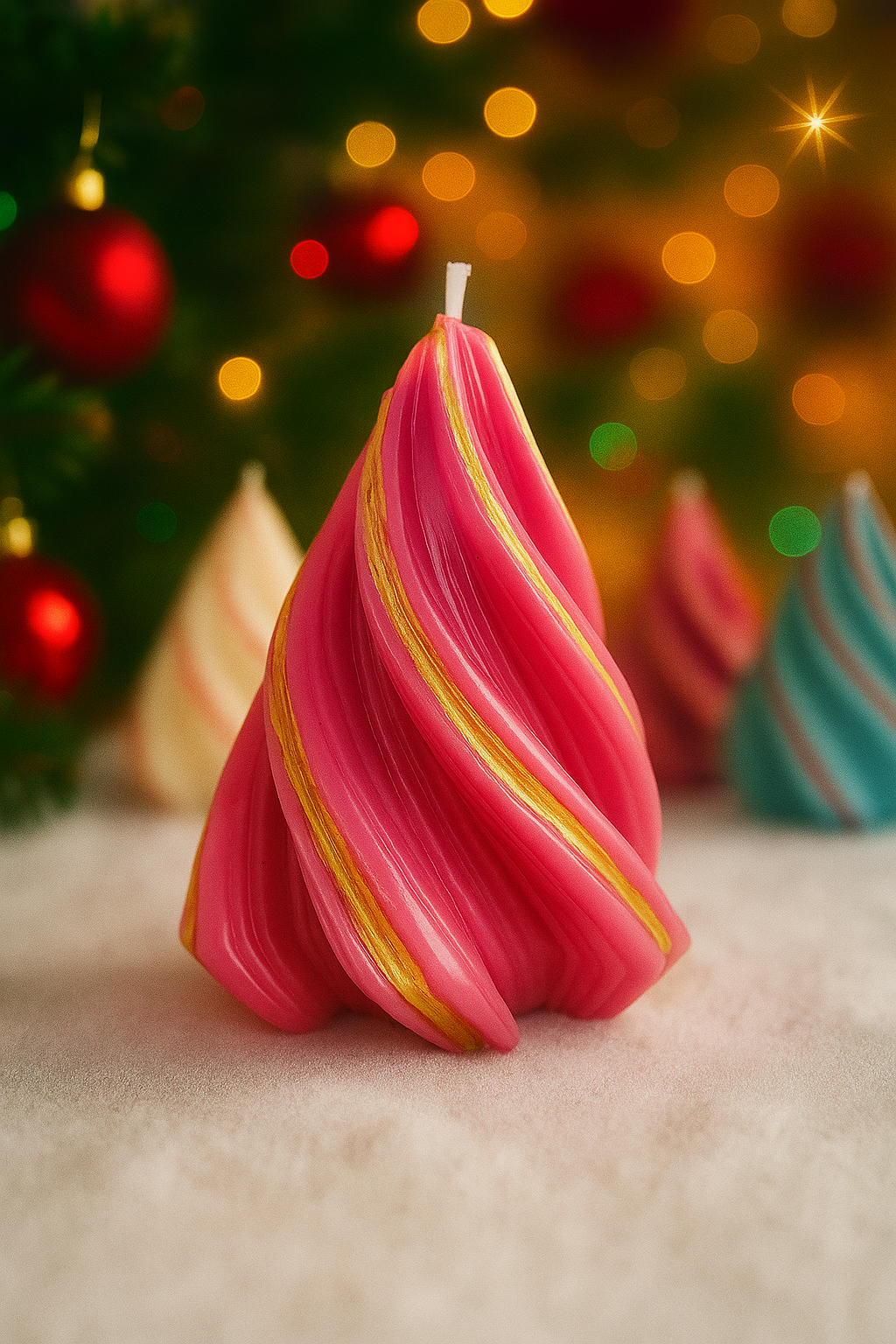 Bougie Sapin Chantilly de Noël