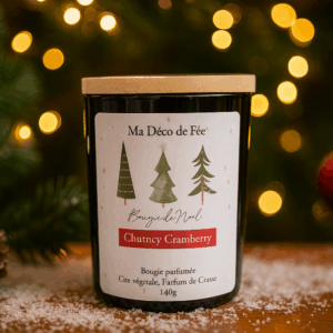 Bougie parfumée de Noël