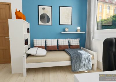Rénovation d’une chambre ado de 10 m² : optimisation de l’espace et style affirmé