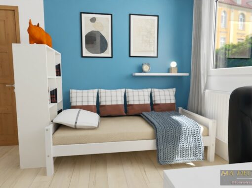 Rénovation d’une chambre ado de 10 m² : optimisation de l’espace et style affirmé