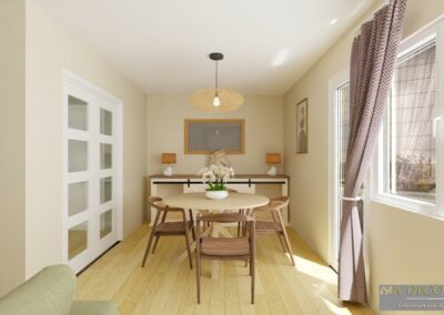 Rénovation pièce de vie moderne et chic avec visuel 3D – Ma Déco de Fée