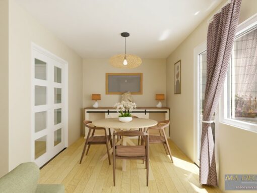 Rénovation pièce de vie moderne et chic avec visuel 3D – Ma Déco de Fée