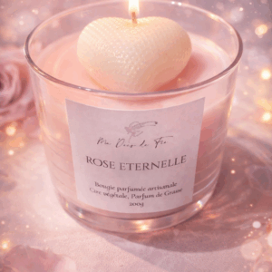 Bougie coeur parfumée