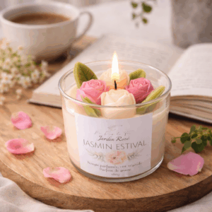 Jardin Rosé Bougie parfumée fleurie