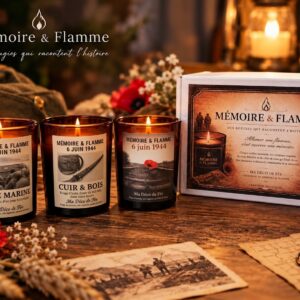 Coffret Découverte Mémoire & Flamme | Trio de Bougies Parfumées Historiques 39/45